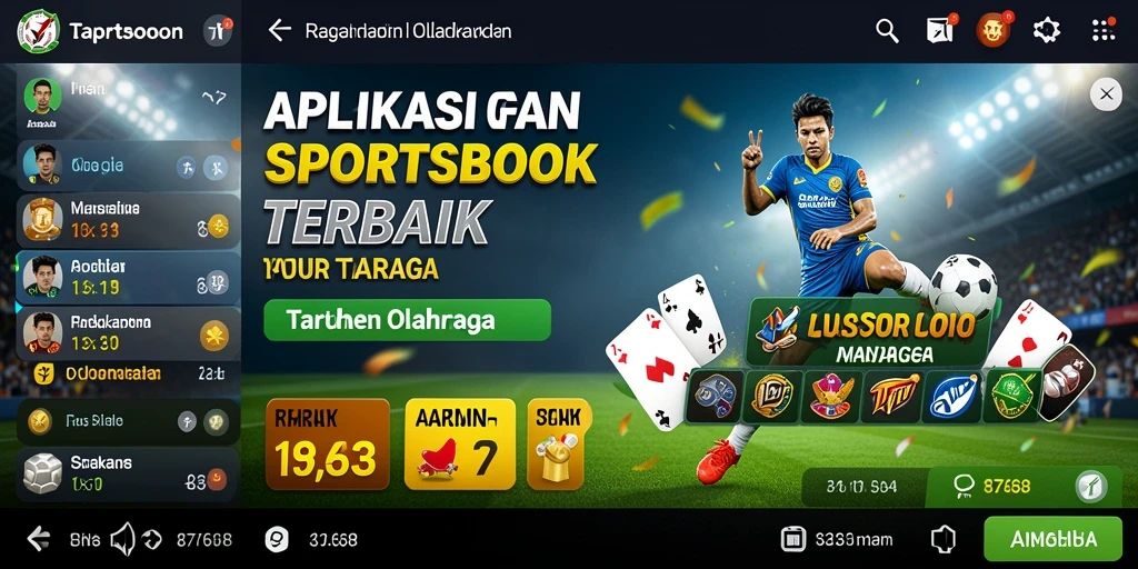 Tampilan gameplay aplikasi Sportsbook 8768 menampilkan taruhan olahraga yang seru.