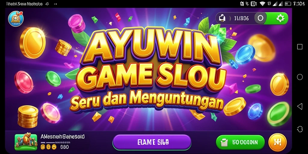 Tampilan menarik gameplay Slot AYUWIN yang penuh warna.