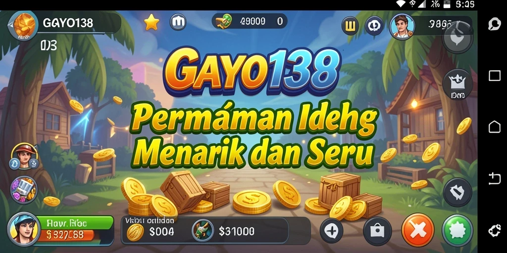 Tampilan gameplay GAYO138 yang menarik dan dinamis.