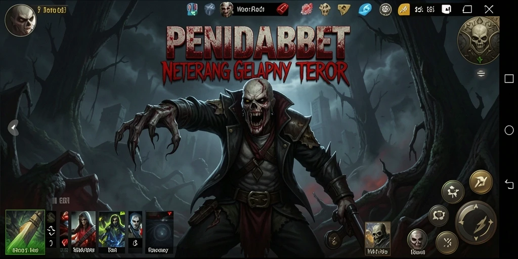 Tampilan gameplay PENIDABET yang menegangkan dan menyeramkan.