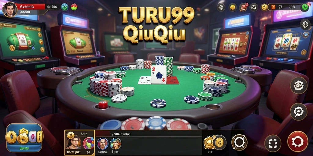 Tampilan gameplay QiuQiu yang menarik dan seru di TURU99.