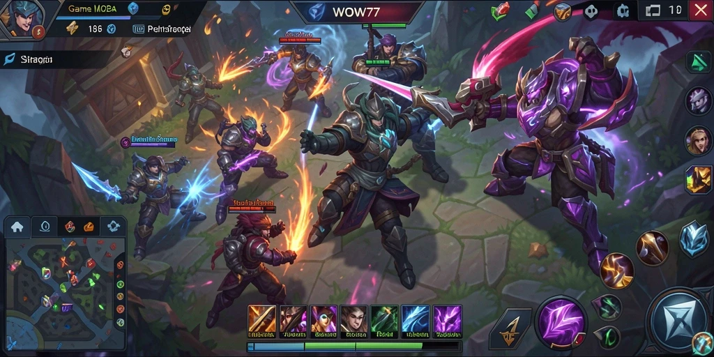 Gameplay seru dengan karakter unik dalam WOW77.